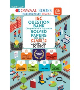 Oswaal ISC Question Bank Class 12 Computer Science Chapter Wise and Topic Wise | Latest Edition